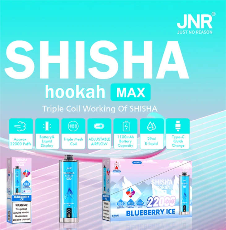 JNR Shisha Hookah Max 22K Puffs suppliers